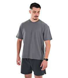 MuscleCloth Basic Oversize T-Shirt Füme