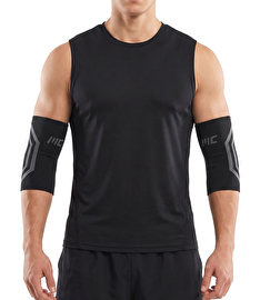 MuscleCloth Elastik Spor Dirseklik 2'li Paket Siyah