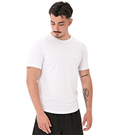 MuscleCloth Elite Reglan T-Shirt Beyaz