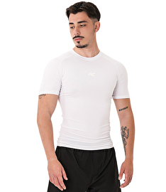 MuscleCloth Tech Kısa Kollu T-Shirt Beyaz