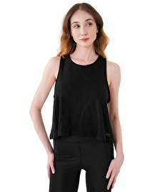 MuscleCloth Training Çapraz Sırtlı Atlet Siyah