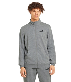 Puma Essentials Track Jacket Fermuarlı Sweatshirt Gri
