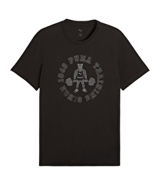Puma Graphic 2 Training Kısa Kollu T-Shirt Siyah