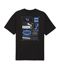 Puma Graphic Grid Kısa Kollu T-Shirt Siyah