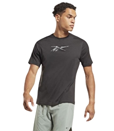 Reebok Train Speedwick Gfx Kısa Kollu T-Shirt Siyah