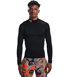 Under Armour ColdGear Compression Mock Uzun Kollu T-Shirt Siyah