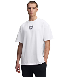 Under Armour Heavyweight Oversize SM Box Kısa Kollu T-Shirt Beyaz