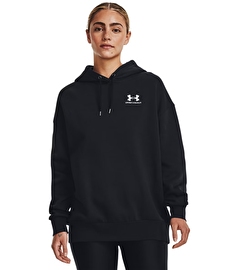 Under Armour Icon Fleece Kadın Oversize Sweatshirt Siyah