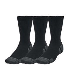 Under Armour Performance Tech 3'Lü Paket Crew Çorap Siyah