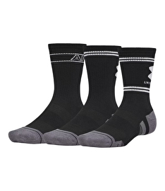 Under Armour Performance Tech Nov 3'lü Paket Çorap Siyah