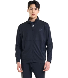 Under Armour Pique Track Jacket Fermuarlı Üst Siyah