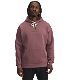 Under Armour Project Rock Icon Kapüşonlu Sweatshirt Bordo