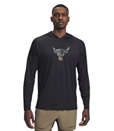 Under Armour Project Rock Iso-Chill Kapüşonlu Sweatshirt Siyah