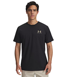 Under Armour Sportstyle Left Chest T-Shirt Siyah Bej