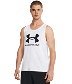 Under Armour Sportstyle Logo Tank Atlet Beyaz