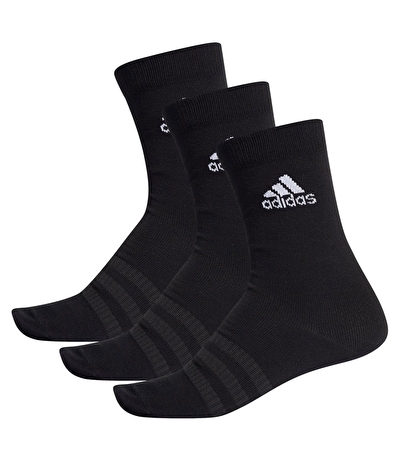 Adidas Light Crew 3'lü Çorap Siyah