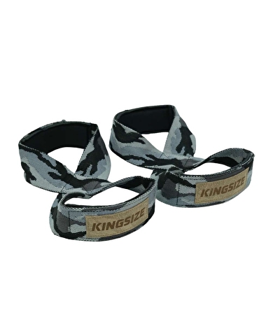 Kingsize 8 Loop Padded Lifting Straps Kamuflaj