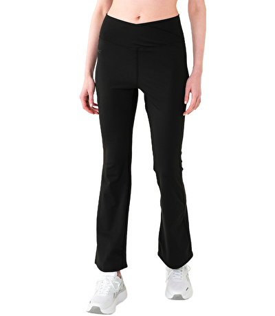 MuscleCloth Aura Cross Flare Pantolon Siyah