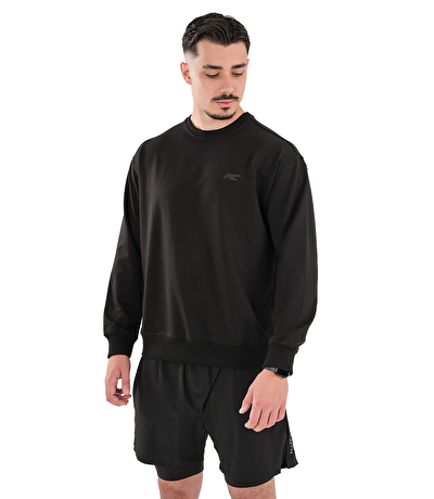 MuscleCloth Basic Sweatshirt Siyah