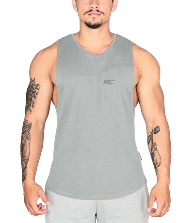 MuscleCloth Elite Kolsuz T-Shirt Gri