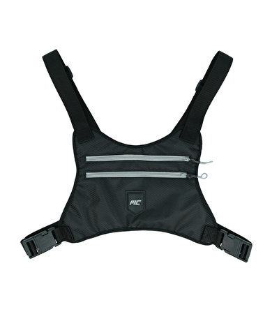 MuscleCloth Koşucu Göğüs Çantası Siyah