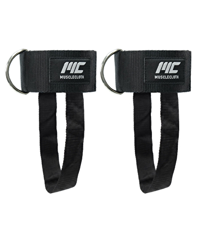 MuscleCloth Padded Ankle Cuff Taban Destekli 2'li Paket Siyah