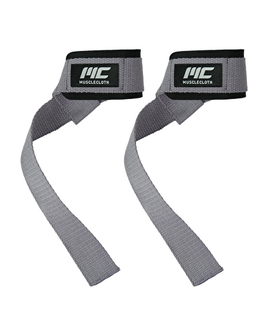 MuscleCloth Padded Lifting Straps Gri