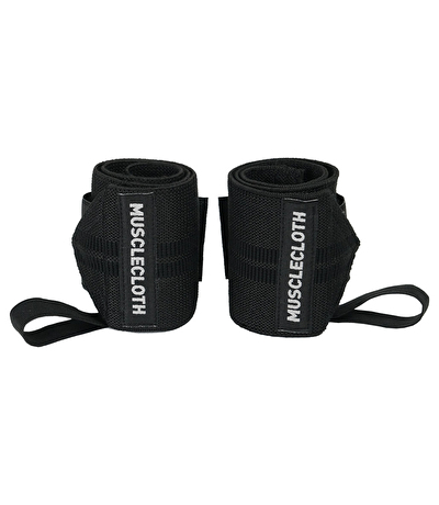 MuscleCloth Pro Wrist Wraps Siyah 2'li Paket