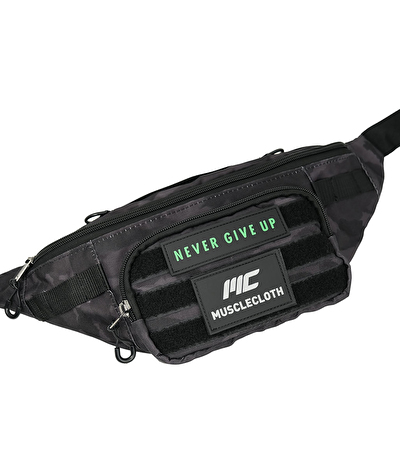 MuscleCloth Tactical Cross Bag Omuz Çantası Siyah Kamuflaj