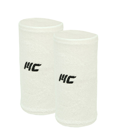 MuscleCloth Training Uzun Havlu Bileklik 2'li Paket Beyaz