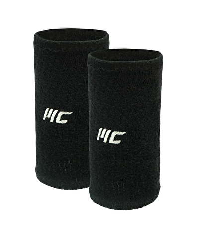 MuscleCloth Training Uzun Havlu Bileklik 2'li Paket Siyah