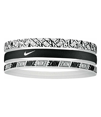 Nike Printed Headbands 3'lü Saç Bandı Siyah