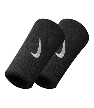 Nike Swoosh Doublewide Bileklik 2'Li Paket Siyah