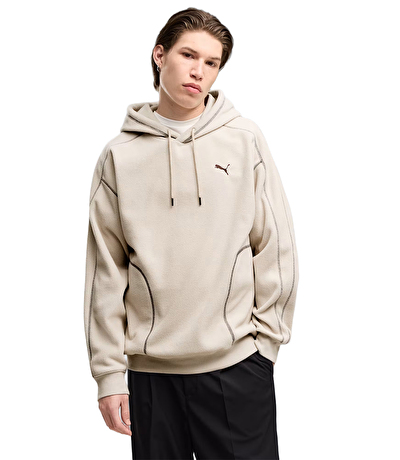 Puma Essentials Elevated Relaxed Winterized Kapüşonlu Sweatshirt Bej