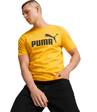 Puma Essentials Logo T-Shirt Sarı