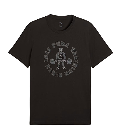 Puma Graphic 2 Training Kısa Kollu T-Shirt Siyah