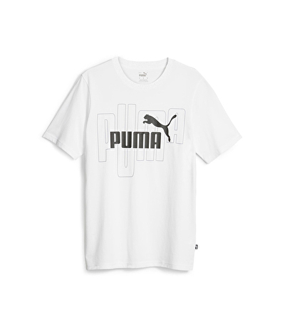 Puma Graphics No.1 Logo Kısa Kollu T-Shirt Beyaz