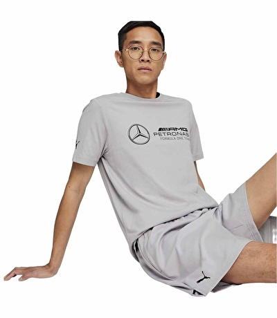 Puma Mercedes AMG Petronas Motorsport ESS Kısa Kollu T-Shirt Gri