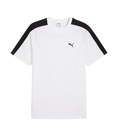 Puma T7 Kısa Kollu T-Shirt Beyaz