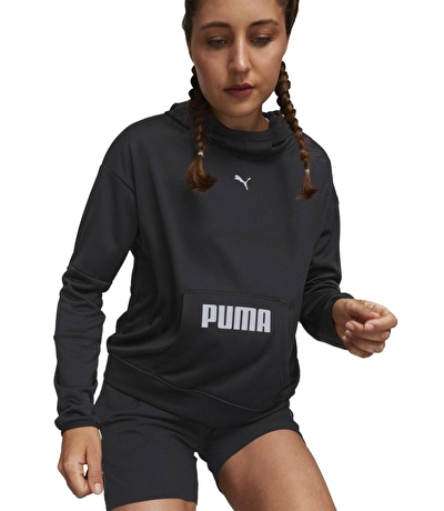 Puma Train All Day Kadın Kapüşonlu Sweatshirt Siyah