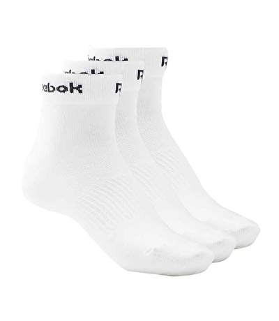 Reebok Active Core Ankle 3'lü Çorap Beyaz