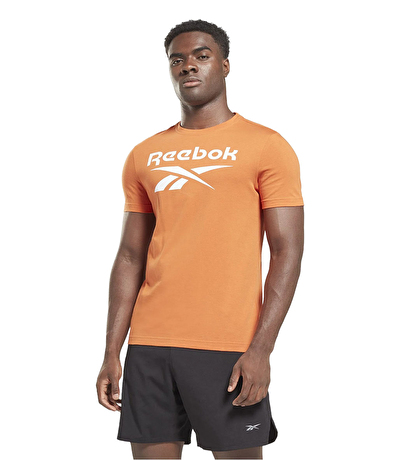 Reebok Identity Big Stacked Logo Kısa Kollu T-Shirt Turuncu