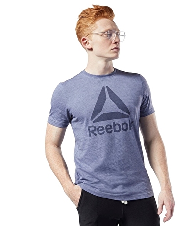 Reebok Training Essentials Marble Melange T-Shirt - Mavi