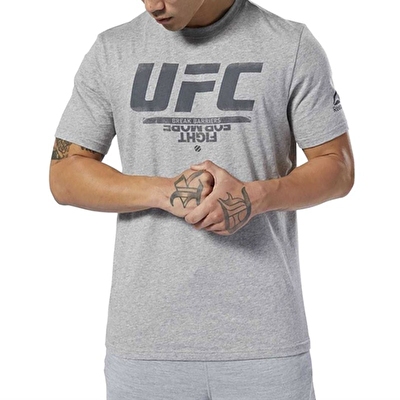 Reebok UFC Fan Gear Logo T-Shirt Gri