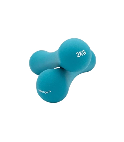 Slazenger Neopren Dambıl 2 Kg + 2 Kg Mavi