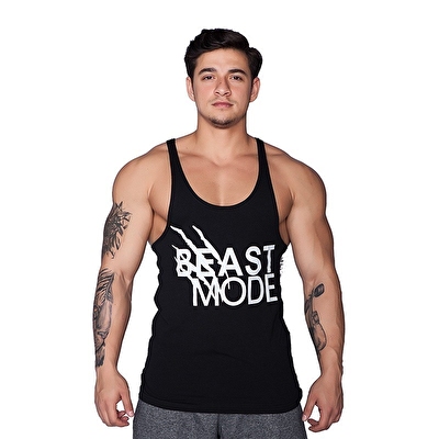 Supplementler Beast Mode Fitness Atleti Siyah | Fitmoda