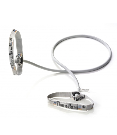 TheraBand Resistance Tubing 1.4 mt Flexible Direnç Lastiği Gümüş