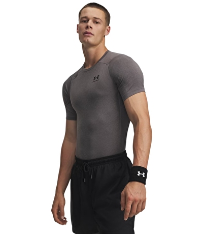 Under Armour Heatgear Armour Kısa Kollu T-Shirt Gri