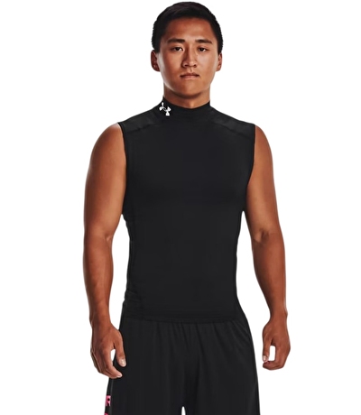 Under Armour HeatGear Compression Mock Kolsuz T-Shirt Siyah