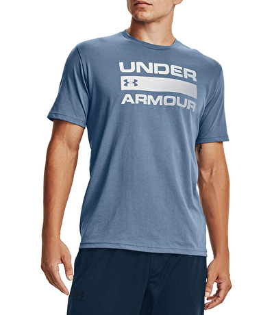 Under Armour Team Issue Wordmark T-Shirt Mavi Gri